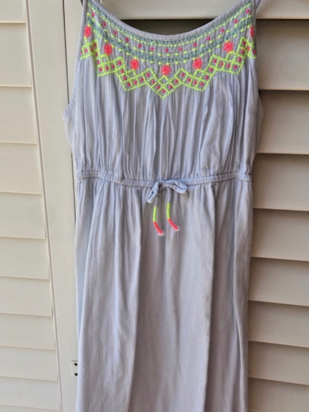 Embroidered Cat and Jack Girls Kids Long dress size 7-8yo Great condition